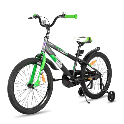 JOYSTAR Berry   vélo 20 Pouces pour Enfants de 7 à 11 Ans, vélo pour Enfants avec stabilisateurs, Vert :Sports et Loisirs