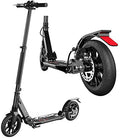 Scooters Trotinette Adulte Trottinette avec de Grandes Roues à Double Suspension Pliant Commuter avec Un Disque de Frein à Main Supports de Non électrique LQHZWYC :Sports et Loisirs