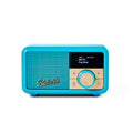 ROBERTS Radio Revival Petite   Radio Portable compacte avec Dab /FM/Bluetooth, 20 h d'autonomie, entrée auxiliaire, radiateur Passif, Turquoise :High Tech