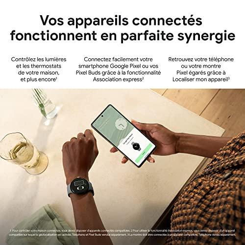 Google Pixel Watch connectée inoxydable