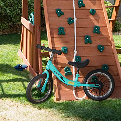 GASLIKE Draisienne Enfant 3 Ans et 4 5 6 7 Ans, Velo sans Pédales avec Frein et Béquille, 16 Pouces Pneus en Caoutchouc, 40 kg Maxi, Guidon et Selle Réglables, Cadeau pour Filles et Garçons, Vert :Jeux et Jouets