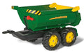 ROLLY TOYS   12 216 5   Remorque   Basculante Rollyhalfpipe John Deere   Double Essieux Vert :Jeux et Jouets
