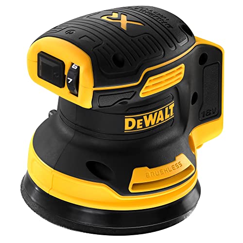 DEWALT   Ponceuse excentrique sans fil 125 mm   18 V   inclus ‎un sac à poussières textile   DCW210N :Bricolage