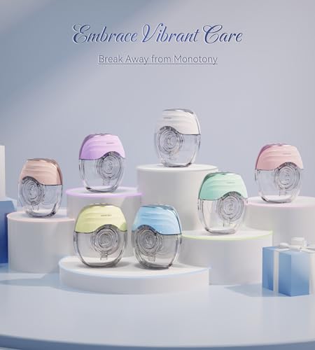 KISSBOBO Tire Lait Électrique Main Libre, Léger et Mince，Avec des essentiels pour l'allaitement，Idéal pour les Mamans, Cadeau Parfait pour Amis et Partenaires，Coffret Cadeau (Blanc/2PCS) :Bébé et Puériculture