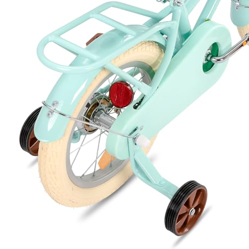 STITCH MANCHI Vélo pour Enfants de 12 Pouces avec Panier et stabilisateur, vélo pour Filles de 2 à 4 Ans, Vert… :Sports et Loisirs