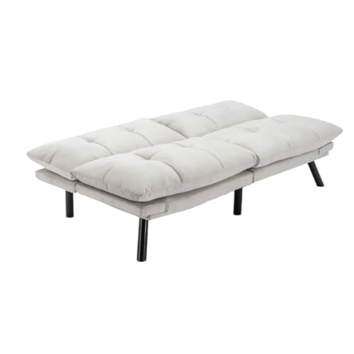 ROUZIHU Canapé lit futon Pliant, canapé lit Convertible avec dossiers réglables et accoudoirs pliants