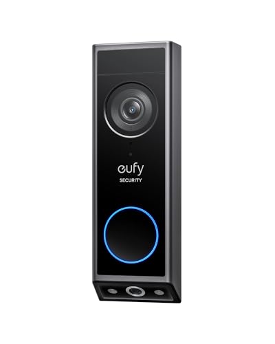 eufy Security Video Doorbell E340, Double caméra avec Protection Livraison, Vision Full HD 2K et Vision Nocturne Couleur, Carillon sans Fil, Stockage Local Extensible jusqu'à 128 Go :Bricolage