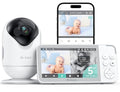 Dr.Care VistaView Babyphone Caméra Bébé WiFi, Écran Divisé 5" 1080P &amp; Caméra 2K, Contrôle Via App, Alertes Pleurs&amp;Mouvements, Vision Nocturne HD, Batterie 5000mAh, Audio Bidirectionnel, Portée 390m :Bébé et Puériculture