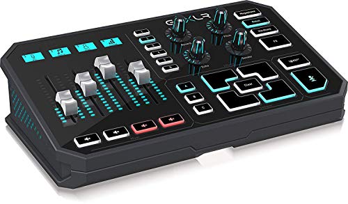 TC Helicon USB Plateforme de Diffusion en Ligne Révolutionnaire Goxlr avec Mélangeur 4 Canaux, Faders Motorisés, Table de son et Effets Vocaux ,Compatible PC Uniquement :Instruments de musique et Sono