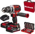 Einhell Professional Perceuse Visseuse à percussion sans fil TP CD 18/60 Li i BL  39 Power X Change (18V, moteur sans charbon, Couple 60 Nm) Livré avec 2 Batteries 2,0Ah, Chargeur et 39 Accessoires