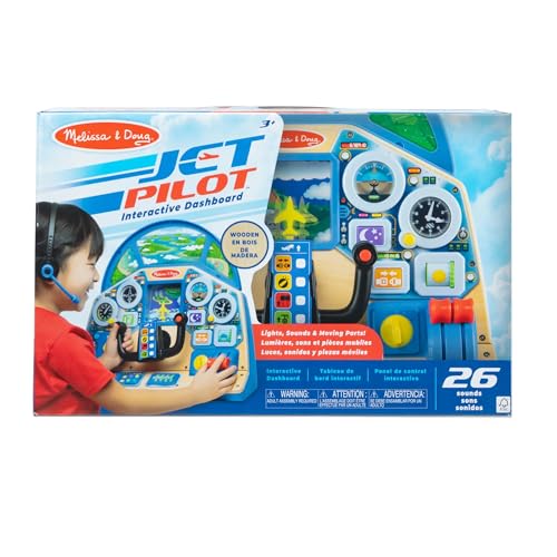 Melissa &amp; Doug  Jet Pilot Interactive Dashboard Paw Patrol Tableau de Bord Jouet, 32300, Multicolore, Kids :Jeux et Jouets