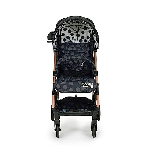 Cosatto Woosh Poussette 3 – Poussette légère de la naissance à 25 kg – Pliage facile à une main, compacte, poignée télescopique, panier de courses extra large, porte gobelet, barre de pare chocs et :Bébé et Puériculture