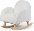 Childhome, Fauteuil À Bascule pour Enfant, Teddy Blanc : CHILDHOME:Cuisine et Maison