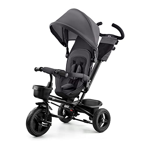 Kinderkraft Aveo Tricycle Bébé Évolutif, Draisienne Évolutif, Trike Bebe, Velo Poussette Bebe Évolutif, Velo Enfant 5 Ans, De 9 Mois, Pliable, Facile À Plier, Accessoires Pratiques, Gris :Jeux et Jouets