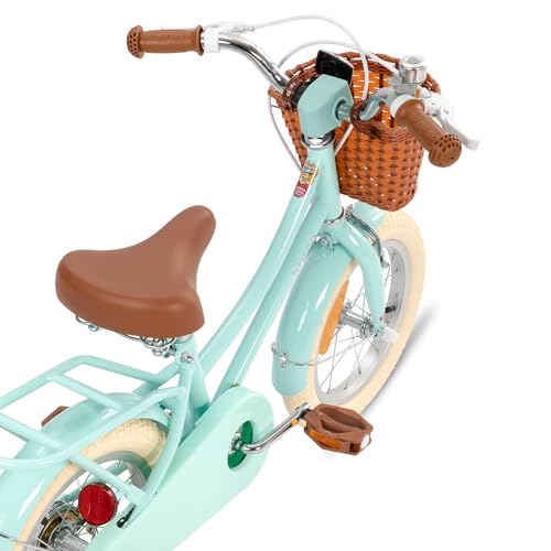 STITCH MANCHI Vélo pour Enfants de 12 Pouces avec Panier et stabilisateur, vélo pour Filles de 2 à 4 Ans, Vert… :Sports et Loisirs