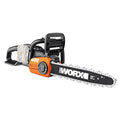 WORX   Tronçonneuse sans fil 40V   4Ah  WG384E   guide de 35 cm, 8 m/s (Livrée avec batterie et chargeur, brushless, légère et compacte, indicateur de niveau d'huile, auto lubrification de la chaîne) :Jardin