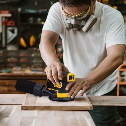 DEWALT   Ponceuse excentrique sans fil 125 mm   18 V   inclus ‎un sac à poussières textile   DCW210N :Bricolage