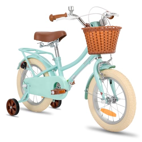 STITCH MANCHI Vélo pour Enfants de 12 Pouces avec Panier et stabilisateur, vélo pour Filles de 2 à 4 Ans, Vert… :Sports et Loisirs