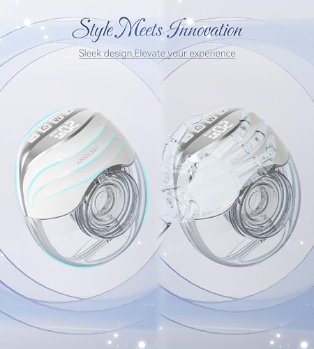 KISSBOBO Tire Lait Électrique Main Libre, Léger et Mince，Avec des essentiels pour l'allaitement，Idéal pour les Mamans, Cadeau Parfait pour Amis et Partenaires，Coffret Cadeau (Blanc/2PCS) :Bébé et Puériculture