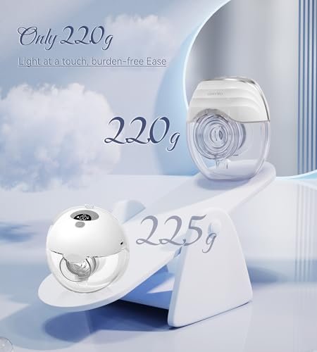 KISSBOBO Tire Lait Électrique Main Libre, Léger et Mince，Avec des essentiels pour l'allaitement，Idéal pour les Mamans, Cadeau Parfait pour Amis et Partenaires，Coffret Cadeau (Blanc/2PCS) :Bébé et Puériculture