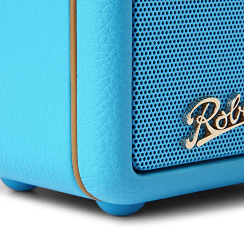 ROBERTS Radio Revival Petite   Radio Portable compacte avec Dab /FM/Bluetooth, 20 h d'autonomie, entrée auxiliaire, radiateur Passif, Turquoise :High Tech