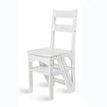 CHEWYNP Échelles et tabourets à Double Usage pour la Maison et l'extérieur, escabeau, Chaise Pliante multifonctionnelle en Bambou pour Enfants, Blanc :Cuisine et Maison