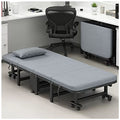 ZTGL Lit d'Appoint Pliable 80 x 190 cm avec Structure en Métal, Lit Pliant 1 Personne avec Matelas en éPonge Haute Densité Supporter Jusqu'à 180 KG, Facile à Ranger,190x70cm :Cuisine et Maison