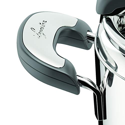 Lagostina Novia Vitamin Lagoeasy'UP Autocuiseur 3,5 L en Acier Inoxydable 18/10 Ø 22 cm, Casserole Induction et Gaz, Couvercle intelligent et Ouverture Facile, avec Panier, Ecodose, Livre de Recettes