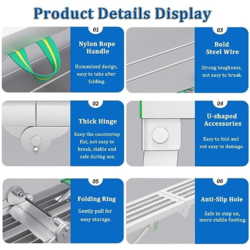 Échafaudage pliable réglable multi usages avec 5 échelons pour travaux d'ingénierie à domicile