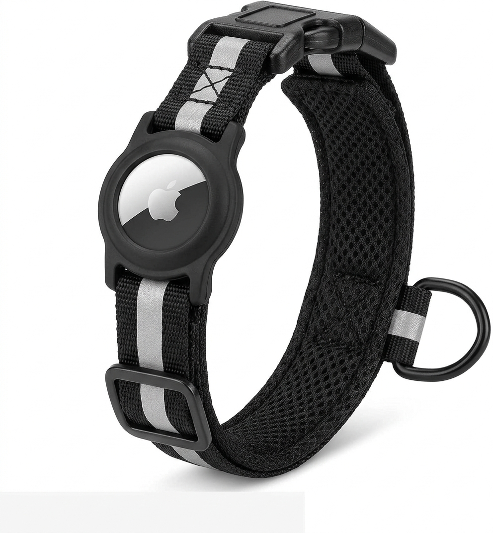 Yasminer-Collier Réfléchissant Personnalisé pour Chien avec Nom Gravé